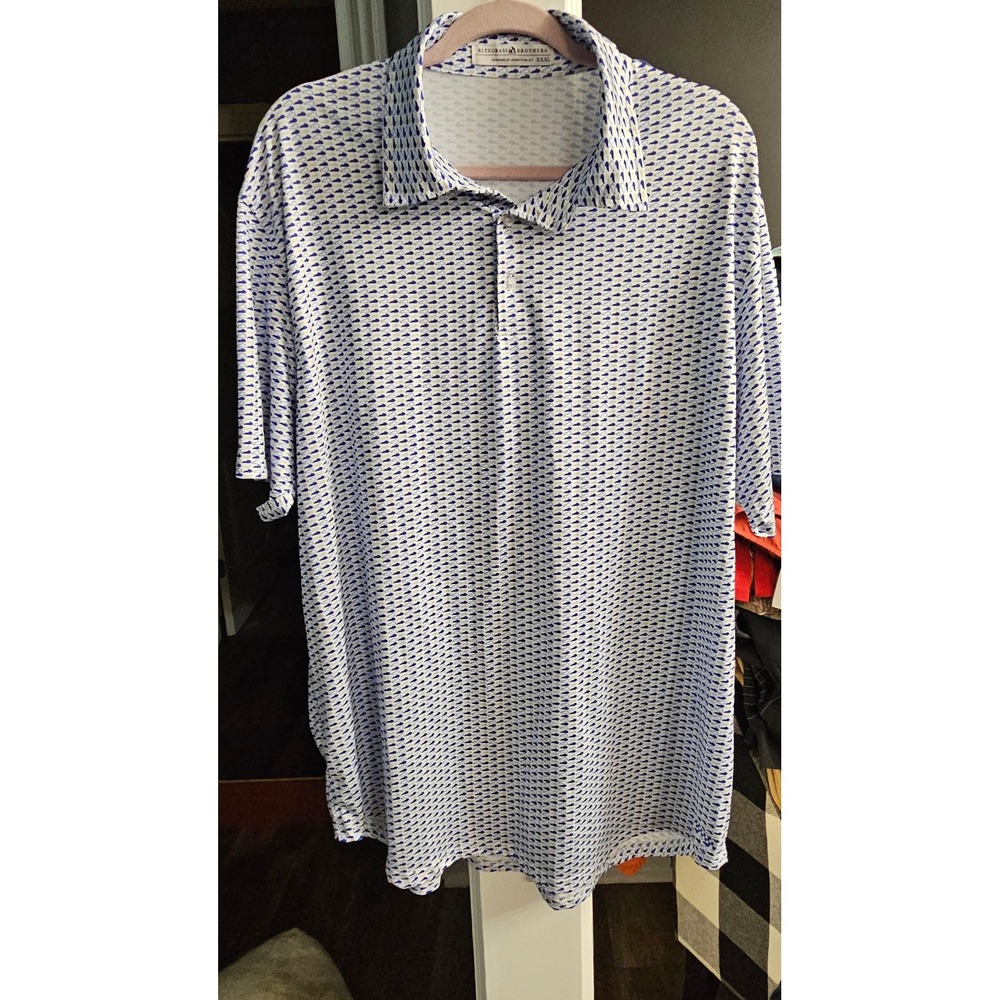 Gorpcore Bluegrass Brothers Mens XXXL Kentucky State Print Performance Polo